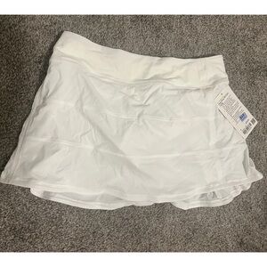 Lululemon White Pace Rival Skort Long Size 8